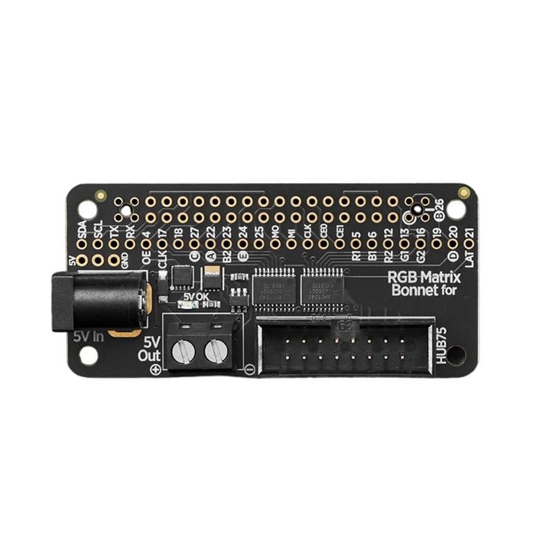 Pi Display - B27B 3211 Adafruit RGB Matrix Bonnet