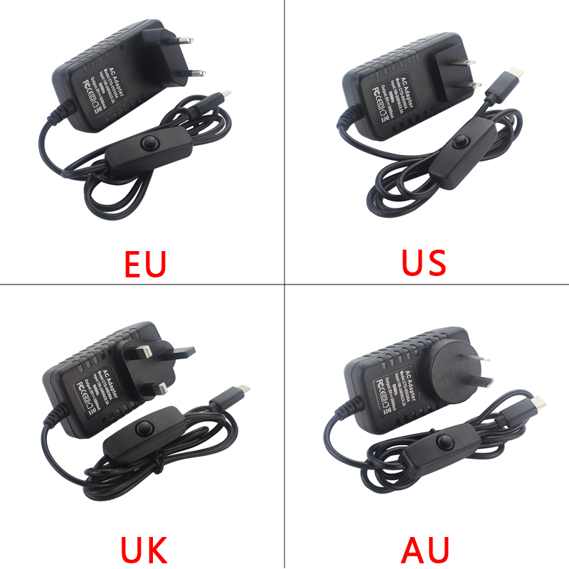 5V 3A Raspberry Pi 4 Nguồn USB - đánh giá và giá Raspberry Pi 4