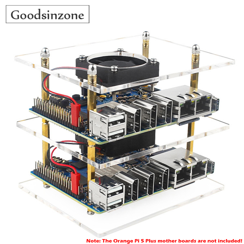 2 Layers Cluster Case Set for  - đánh giá và giá Pi 4 Case