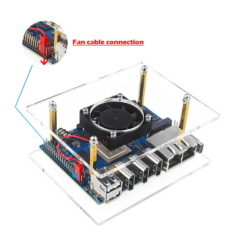 2 Layers Cluster Case Set for  - đánh giá và giá Pi 4 Case