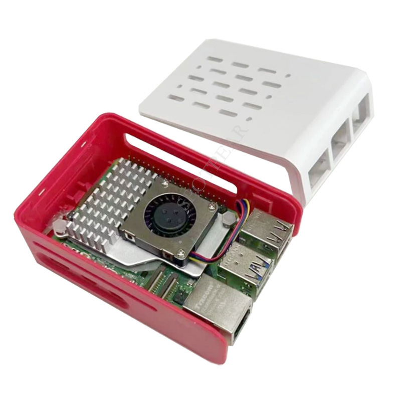 Raspberry Pi 5 Red-White cooli - đánh giá và giá Pi Cooler