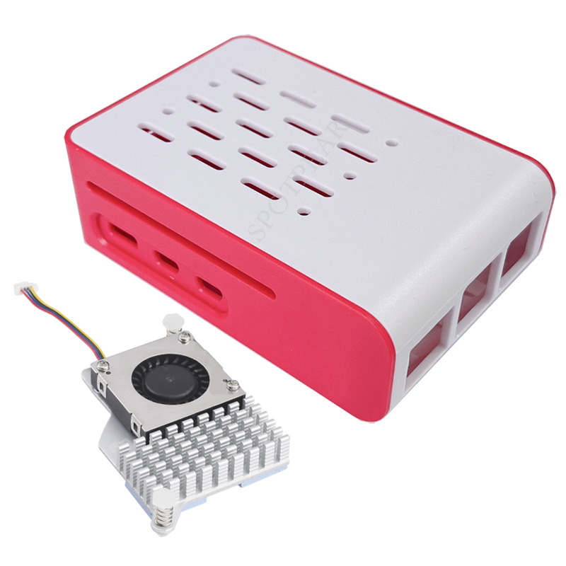 Raspberry Pi 5 Red-White cooli - đánh giá và giá Pi Cooler