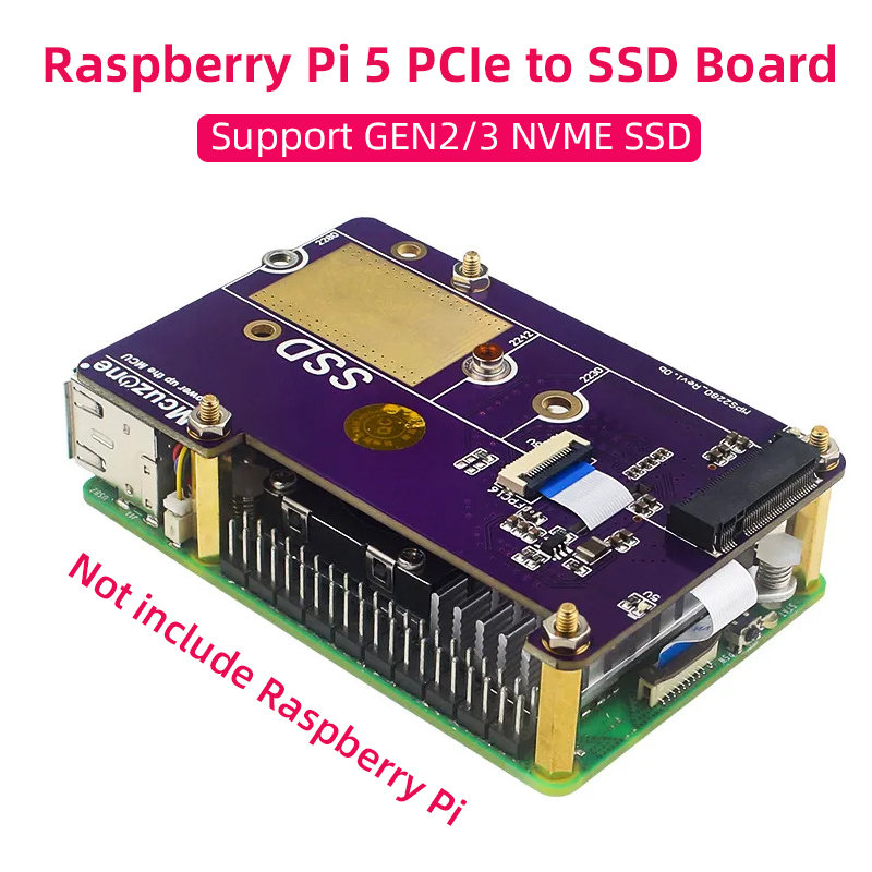 Raspberry Pi 5 PCIe to M.2 NVM - đánh giá và giá Pi Cooler